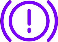 경고가 울리는 아이콘